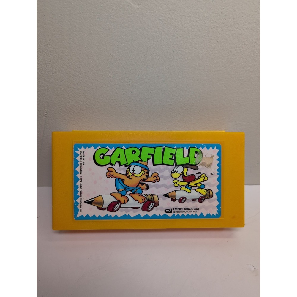 Vtg 1978 Garfield Cat Pencil Box Case Empire Berol USA Old School Collectible